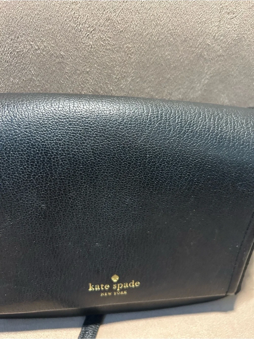 Kate Spade Black Leather Vikki Bailey Street Crossbody